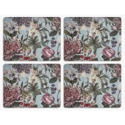 Kew Gardens table mats Bee Floral pattern all 4