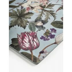 edge view of Kew Gardens table mats Bee Floral pattern