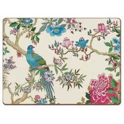 Floral and bird theme, Le Jardin Chinois tablemat version 2