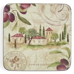 Olive Orchard drinks coaster by Pimpernel