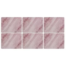 Minerals Rose Quartz placemats by Pimpernel all 6 mats