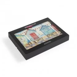 Packaging of box for Beach Huts placemats from Pimpernel