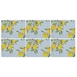 Amalfi Lemons tablemats by Pimpernel all 6 mats