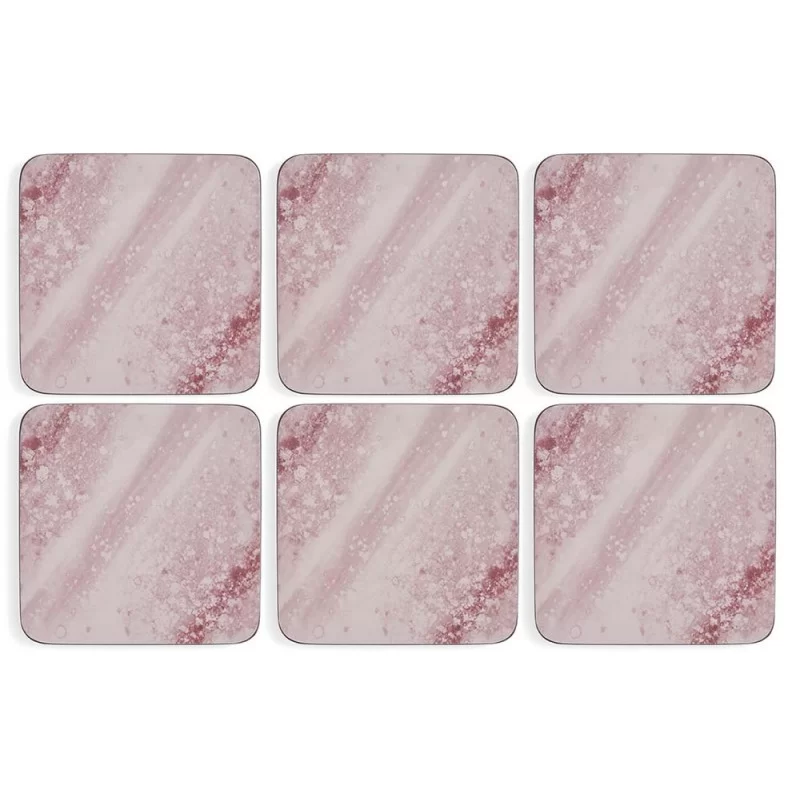 Mineral Rose Quartz coaster set by Pimpernel