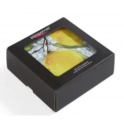 Yellow Amalfi Lemons drinks coasters packaging box view