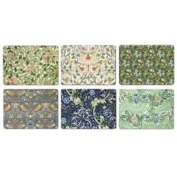William Morris Mixed Patterns All 6 Designs Tablemats