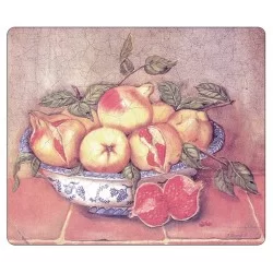 Mediterranean Fruit tablemats melamine by Lady Clare, red colours
