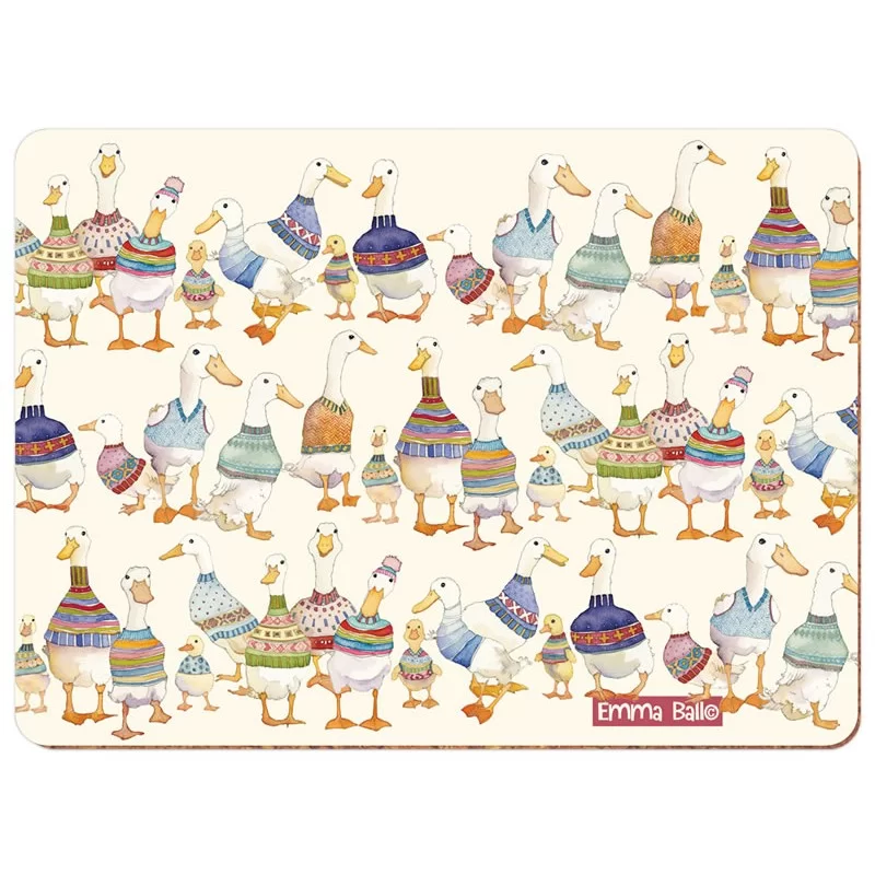 Dapper Ducks placemats melamine by Emma Ball