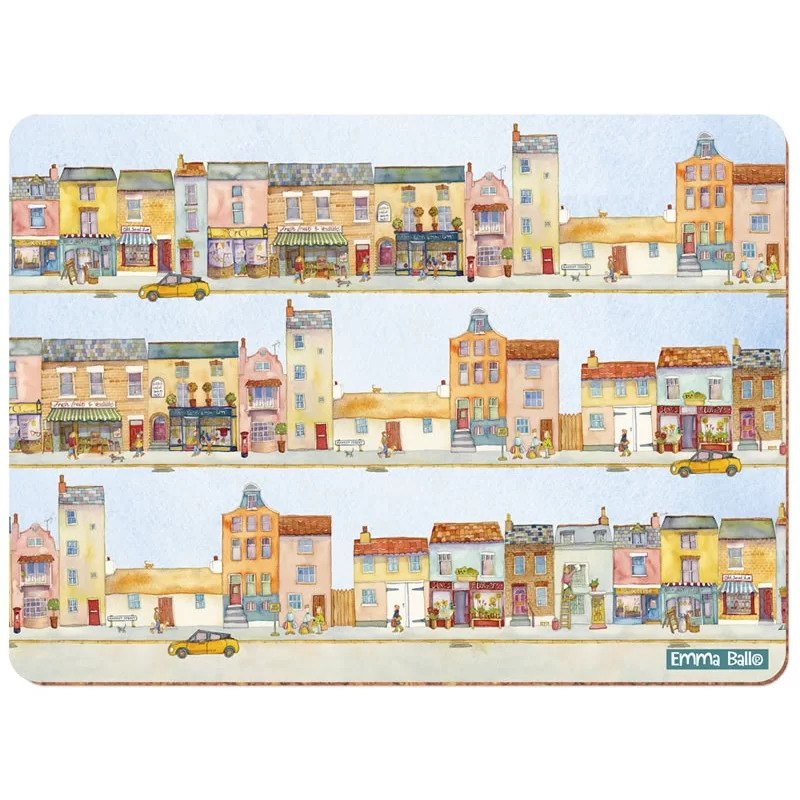 Market Street modern placemats by Emma Ball