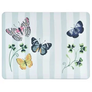 Butterfly Grove placemats pale blue single