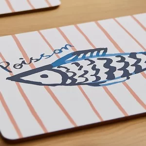 Catch of the Day Fish Placemat close up