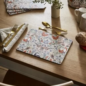Ulster Weavers Blackthorn Placemat Morris design on dining table