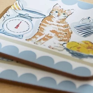 Ulster Weavers Pantry Cats coasters close up