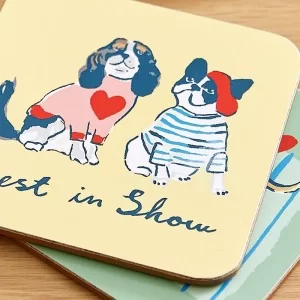 Best In Show Coasters by Ulster Weavers close up
