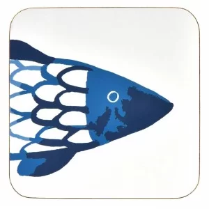 Ulster Weavers Catch of the Day blue fish Coaster