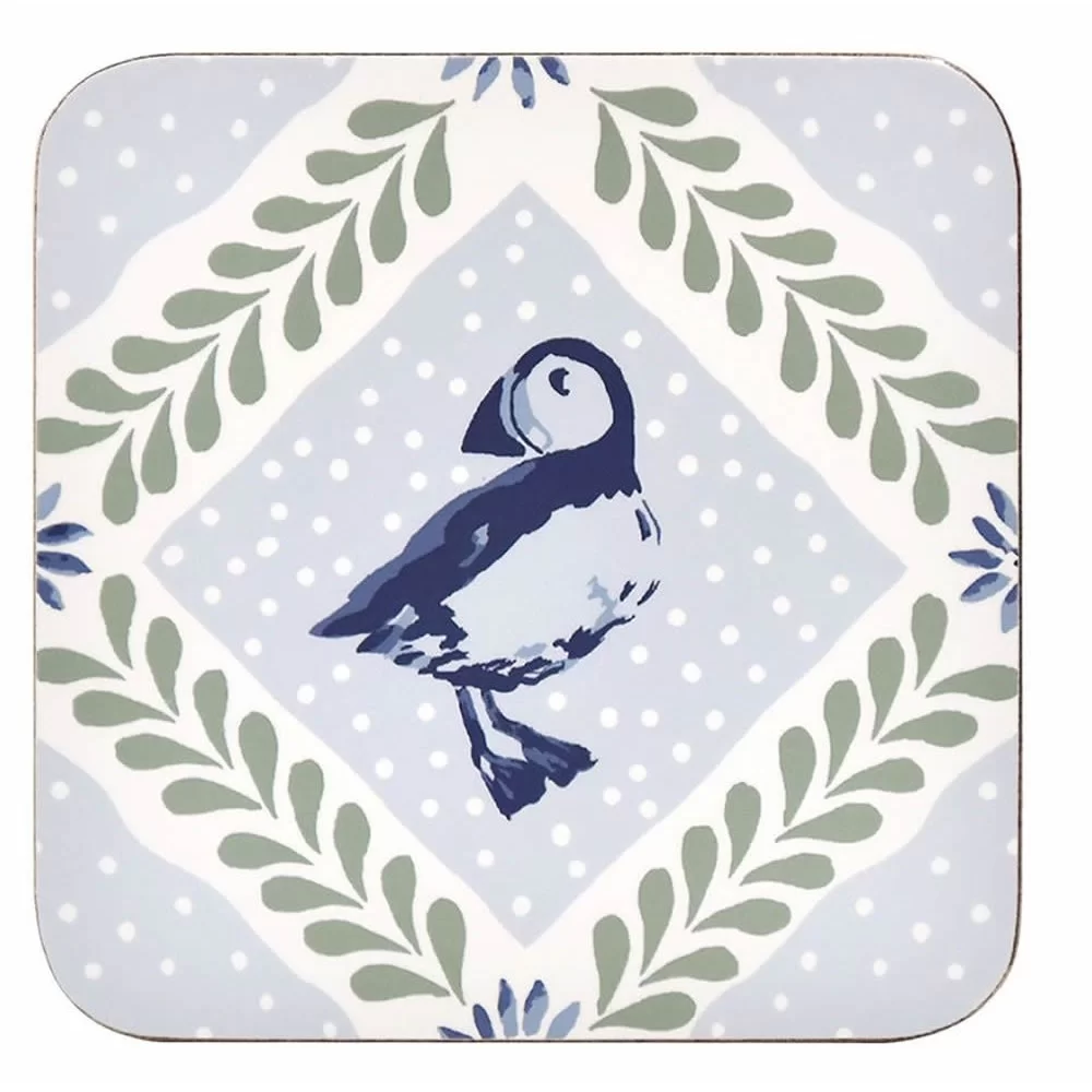 Coastal Treasures Coaster by Ulster Weavers, puffin design