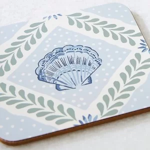 Coastal Treasures Set of 4 Coasters by Ulster Weavers shellfish design