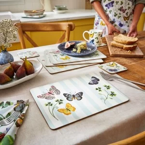 Ulster Weavers Butterfly Grove Coasters set with tablemats
