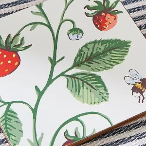 Ulster Weavers Strawberry Patch Coaster close up
