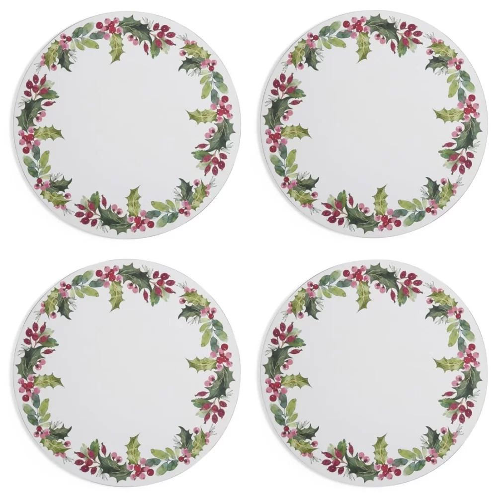 Round Coasters Holly Botanic Garden all 4 Round Coasters Holly Botanic Garden all 4