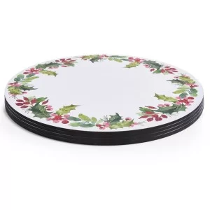 Round Coasters Holly Botanic Garden all 4 stacked
