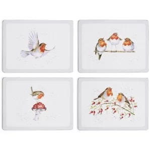 Wrendale Festive Friends Placemats large size all 4