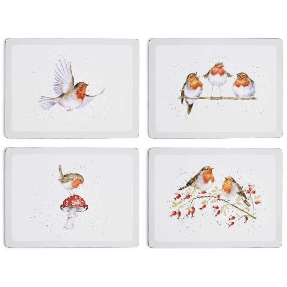 Wrendale Festive Friends Placemats large size all 4 Wrendale Festive Friends Placemats large size all 4